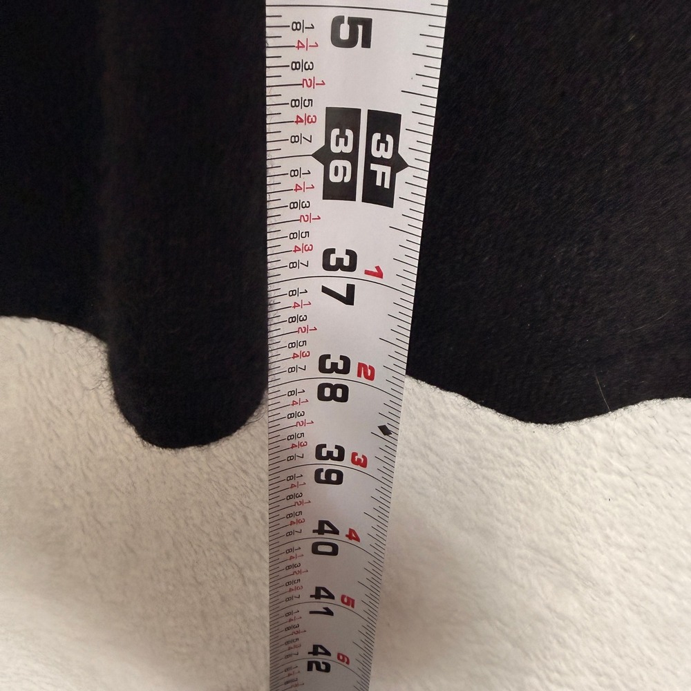 White + Warren Black 100% Cashmere Long Sleeve Button Back Sweater Dress Small - Picture 6 of 6
